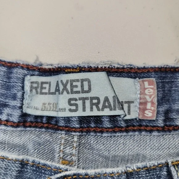 Levi Strauss & Co Mens Relaxed Straight Blue Denim Jeans‎ W32 L30 - Picture 3 of 5